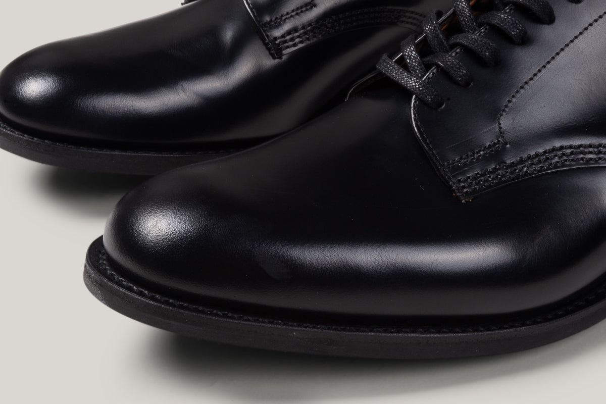 SANDERS MILITARY DERBY SHOE - BLACK