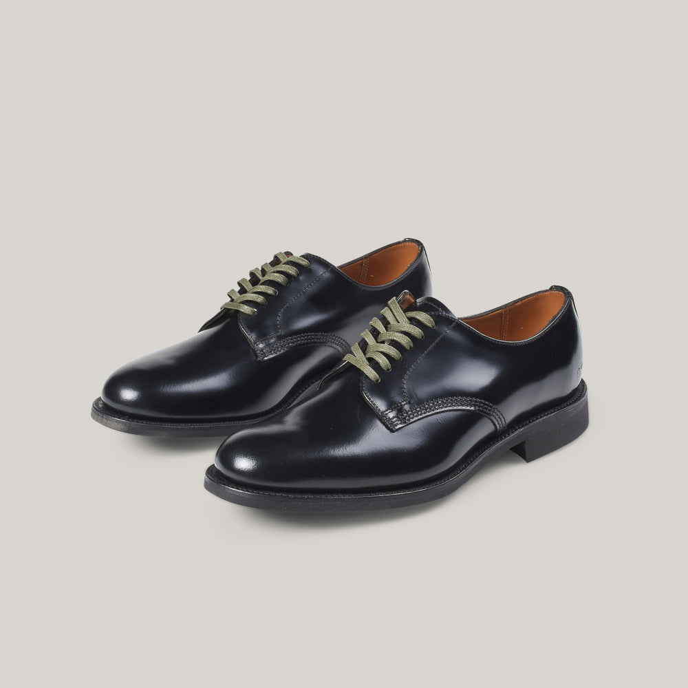 SANDERS FEMALE MILITARY DERBY SHOE - BLACK