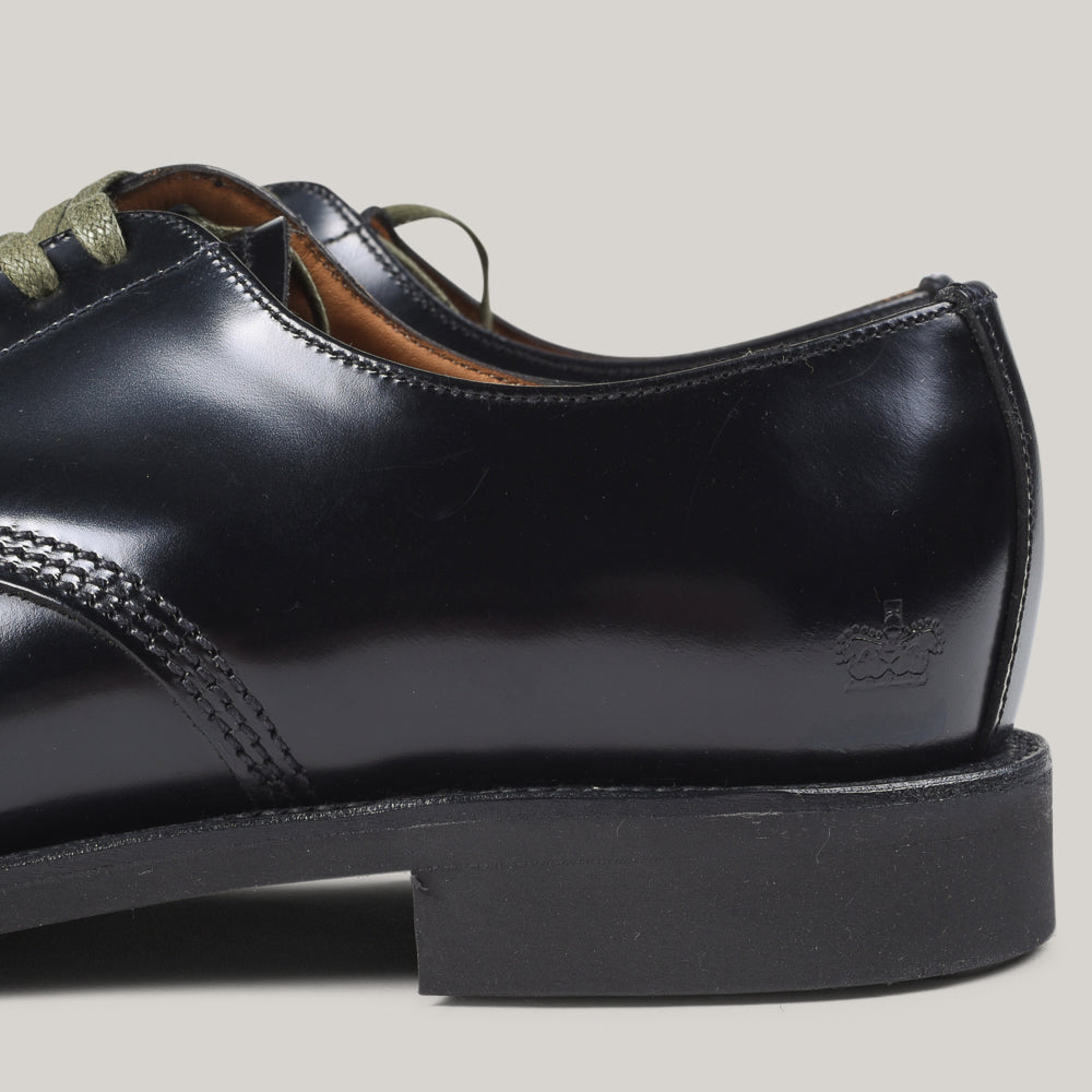 SANDERS FEMALE MILITARY DERBY SHOE - BLACK