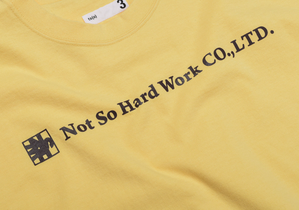 TS(S) NSHW PRINT T-SHIRT - YELLOW