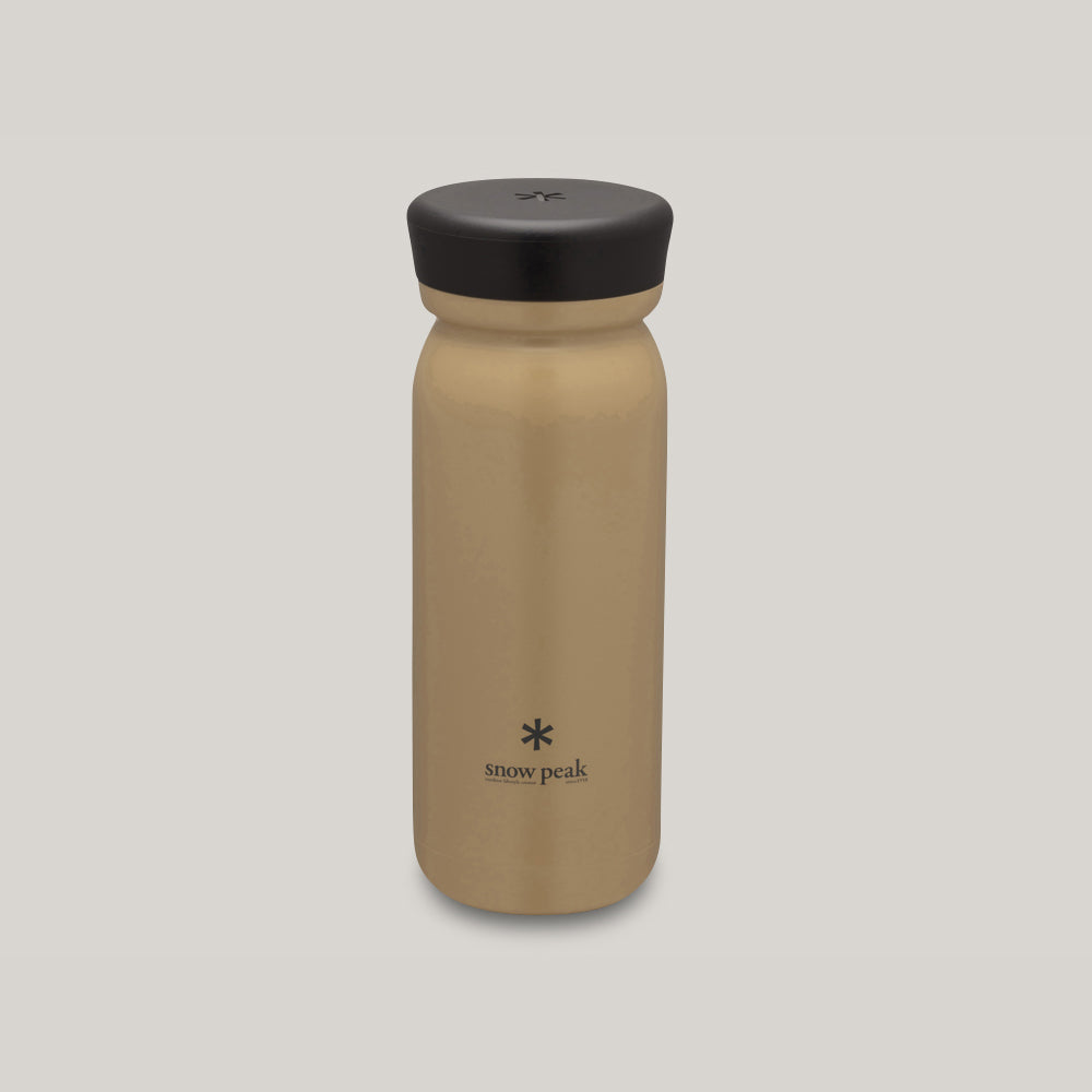 SNOW PEAK STAINLESS VACUUM BOTTLE MILK 500 - SAND