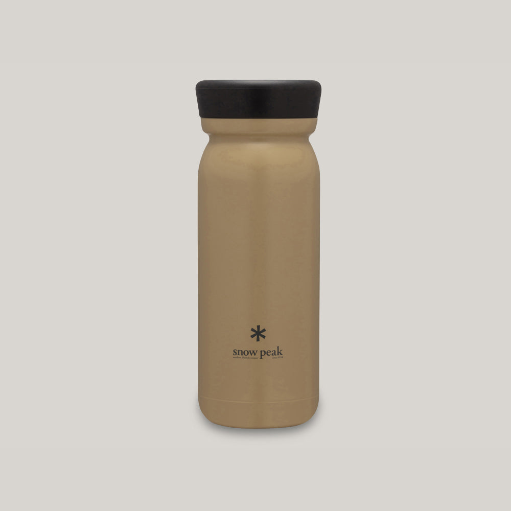 SNOW PEAK STAINLESS VACUUM BOTTLE MILK 500 - SAND