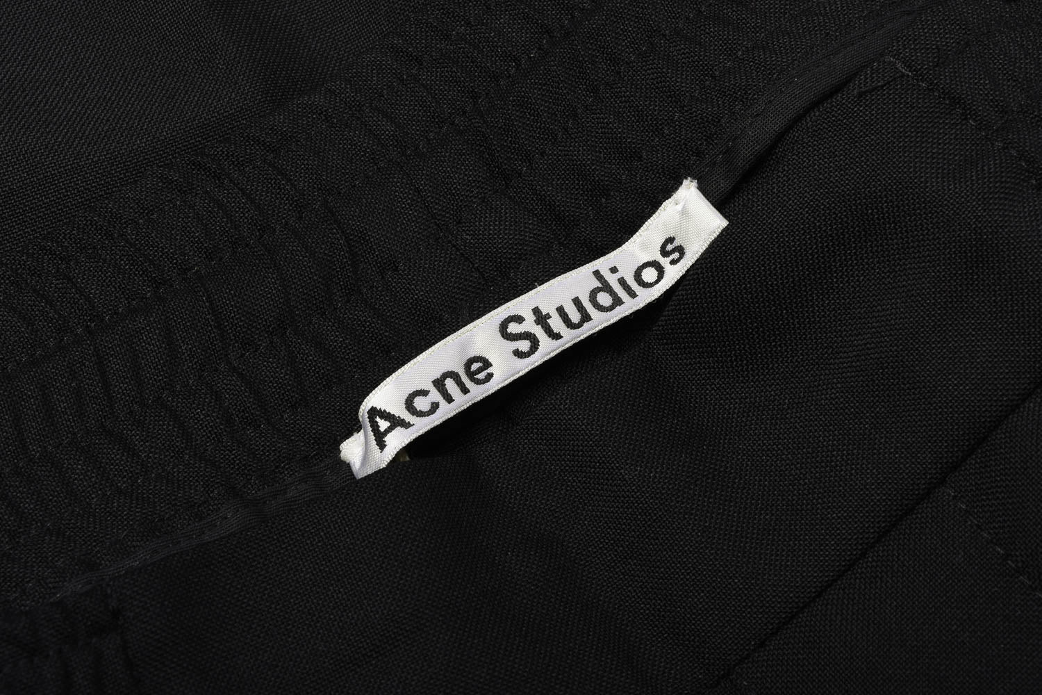 USED ACNE STUDIOS TAILORED TROUSERS - BLACK