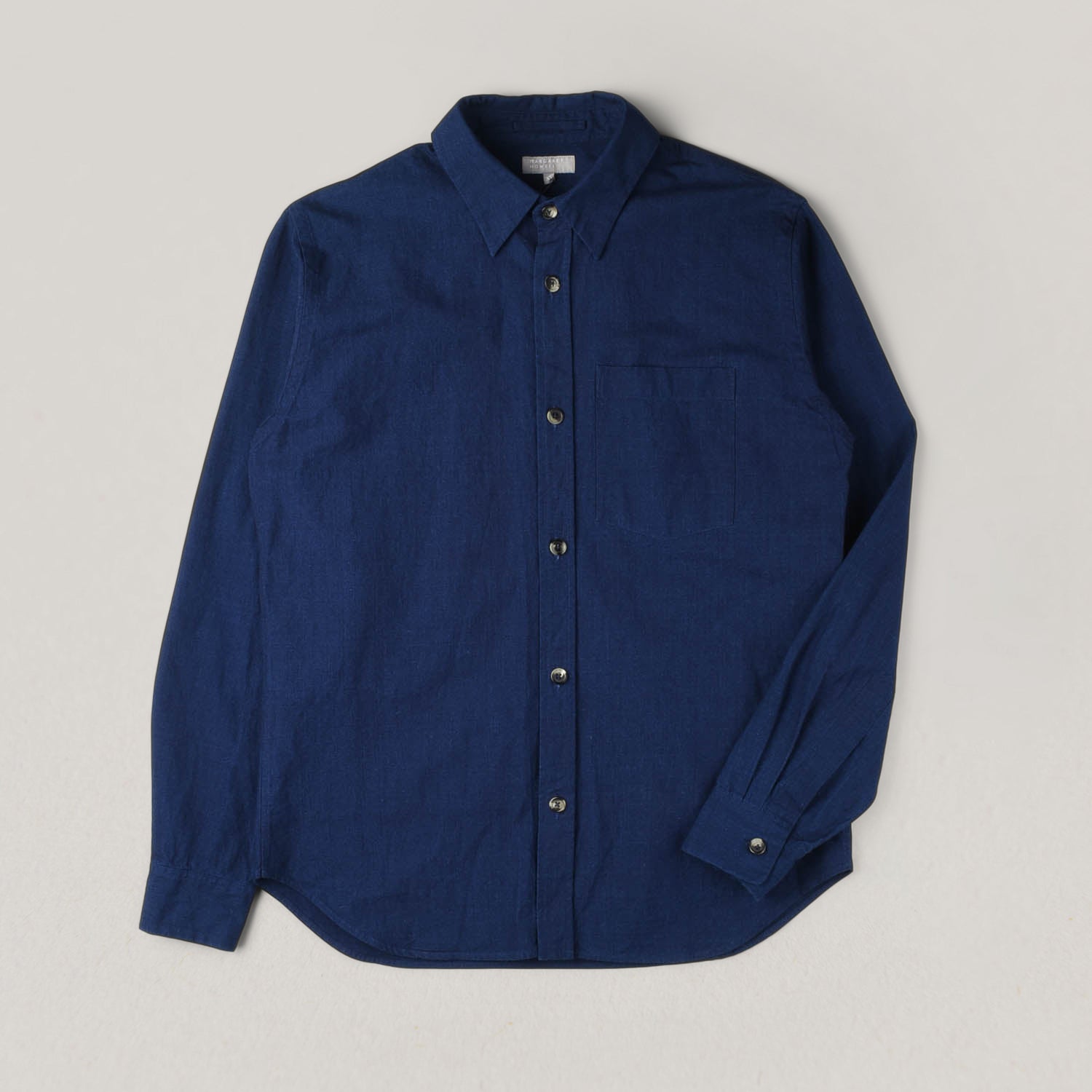 USED MARGARET HOWELL BASIC SHIRT - INDIGO