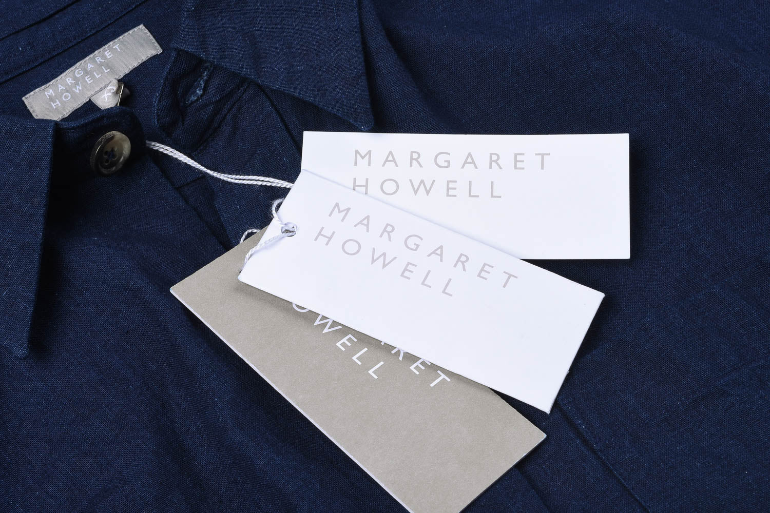 USED MARGARET HOWELL BASIC SHIRT - INDIGO