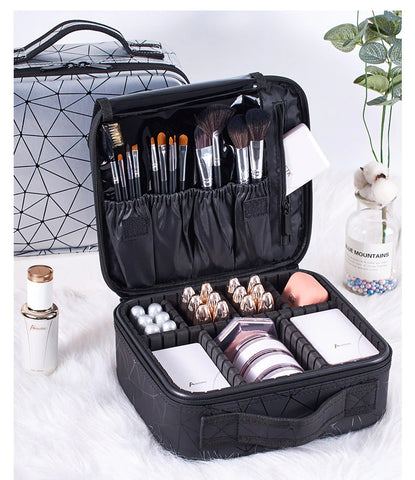 Greecart Professional Cosmetic Makeup Box Makeup Bag Storage Organizer