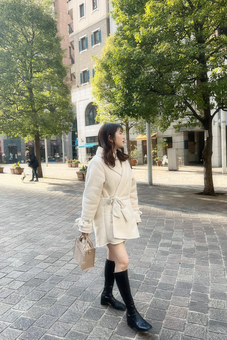 treatürself mouton boa short jacket オフィシャル通販サイト www