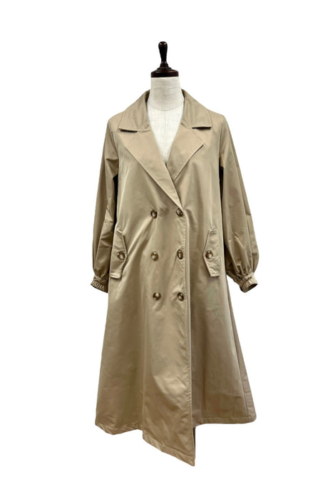 ポンパドー ビター acka volume sleeve trench coat トレンチコート