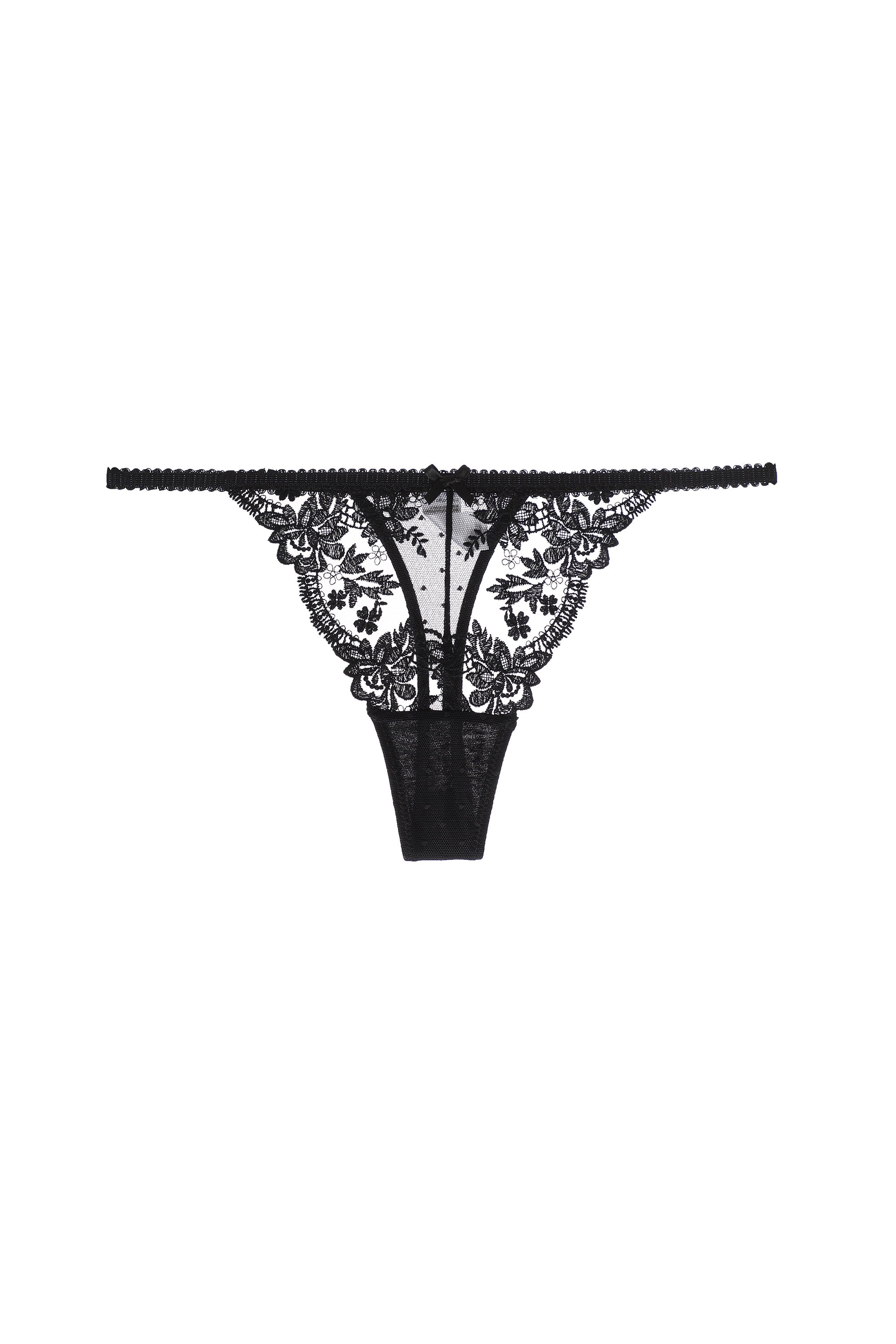Black Guipure 3D Lace Floral Panty Lingerie – Hello.LA.Girl