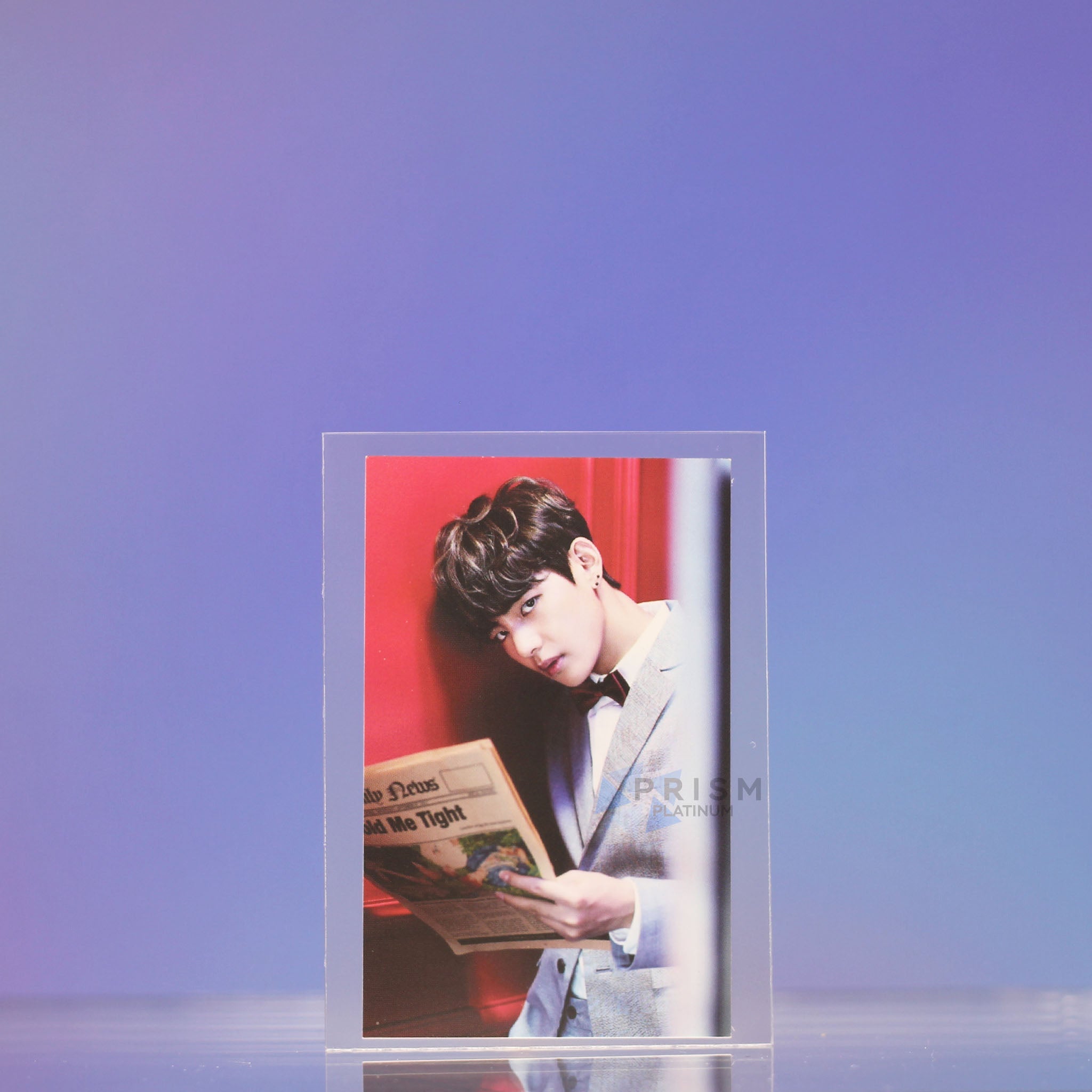 Premium Clear Photocard Toploader - Large Size - Prism Platinum