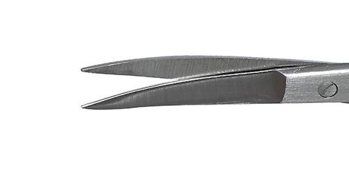 167R 11-080S Straight Iris Scissors, Sharp Tips, 28.00 mm Blades, Ring  Handle, Length 115 mm, Stainless Steel