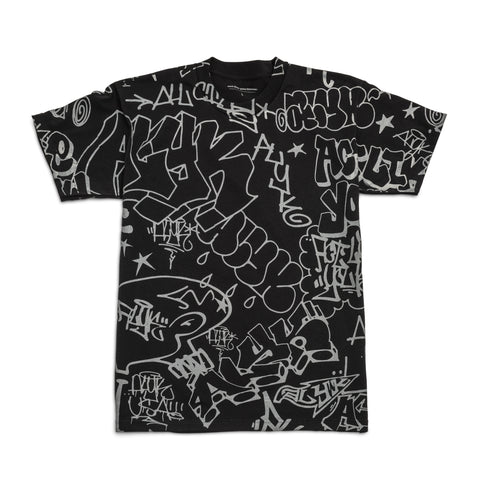 ALYK - Blackbook All Over Print T-Shirt/Black