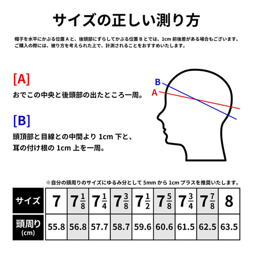 NEW ERA Size Chart