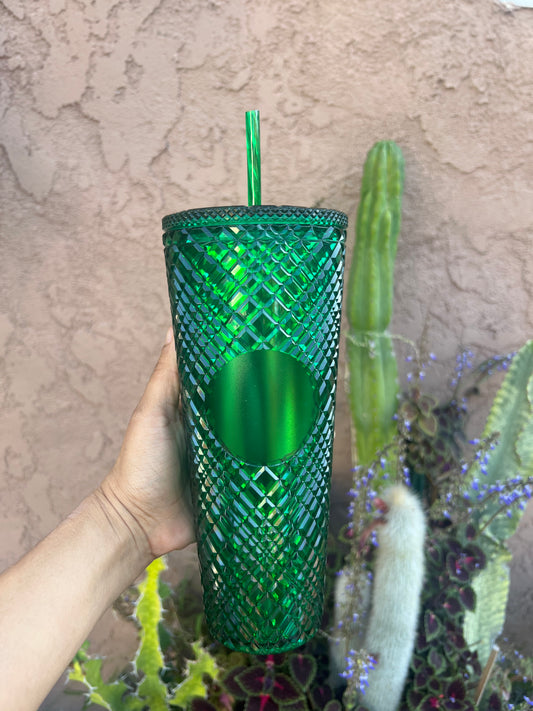 Matte Studded Tumbler 24oz with Blank Circle – Creating Attention