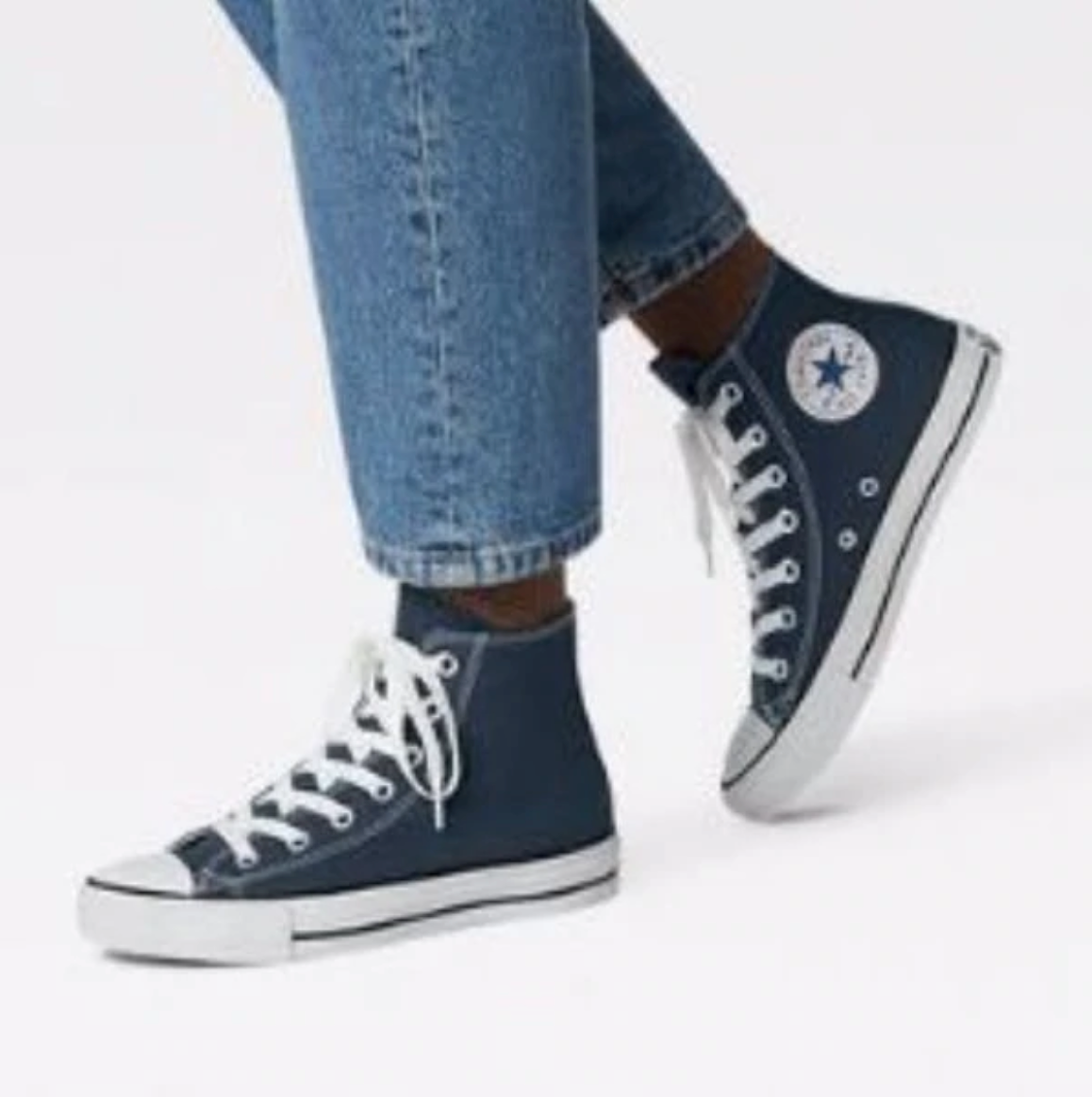 navy high converse