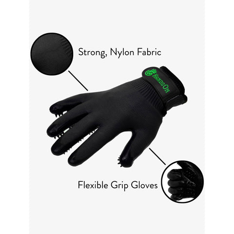 Hands On De Shedding Grooming Gloves