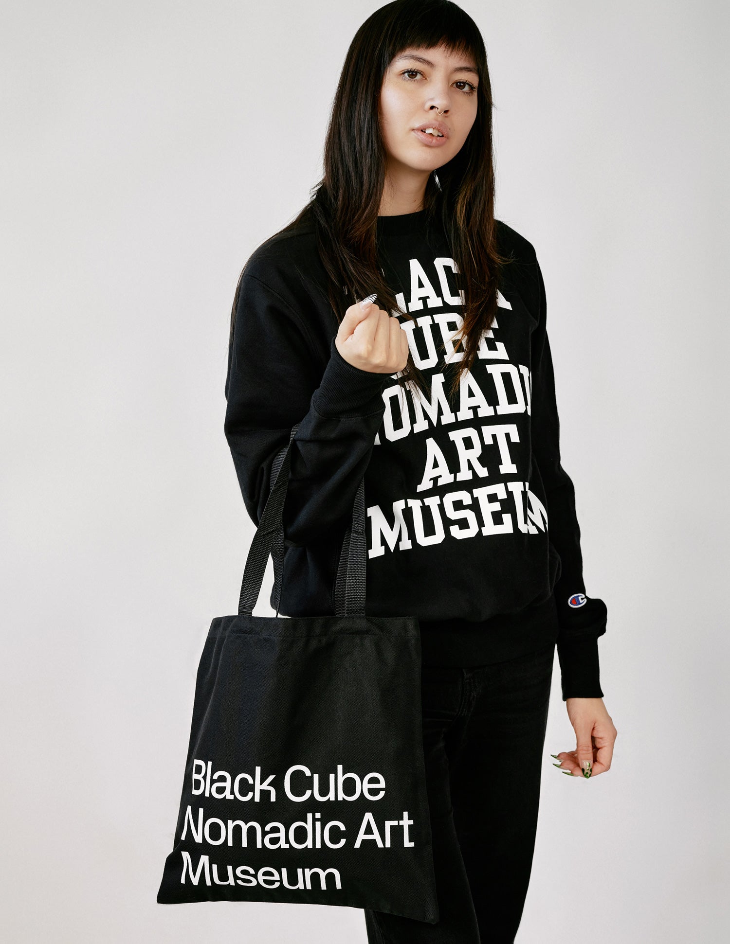 Black Cube Recycled Tote