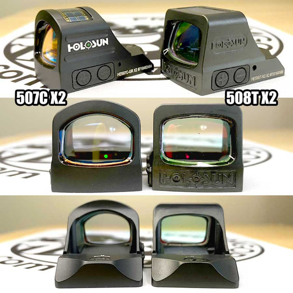 Holosun 508T X2 vs 507C X2 Window Size & Intended Use