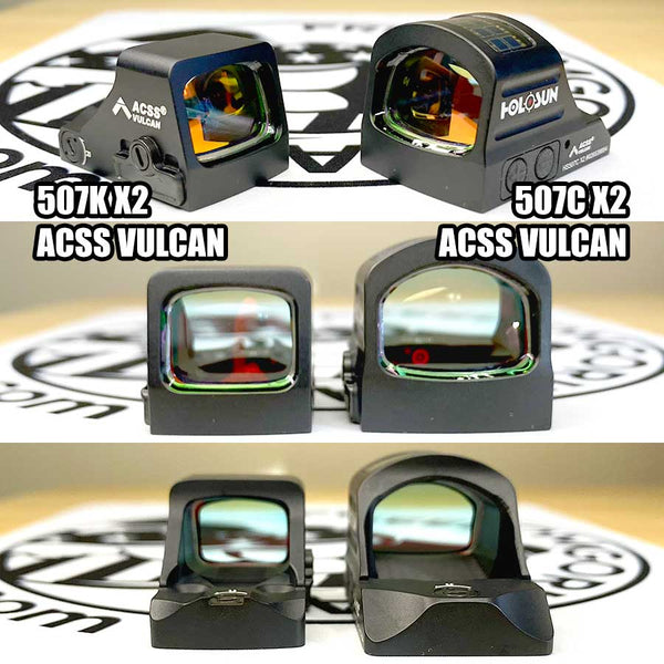 Holosun 507K X2 ACSS Vulcan vs 507C X2 ACSS Vulcan Window Size & Intended Use