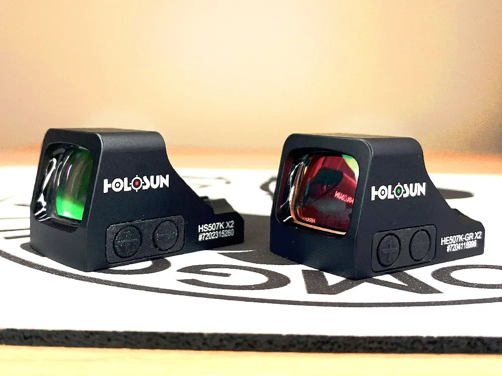 Holosun 507K X2 Red & Green Side by Side