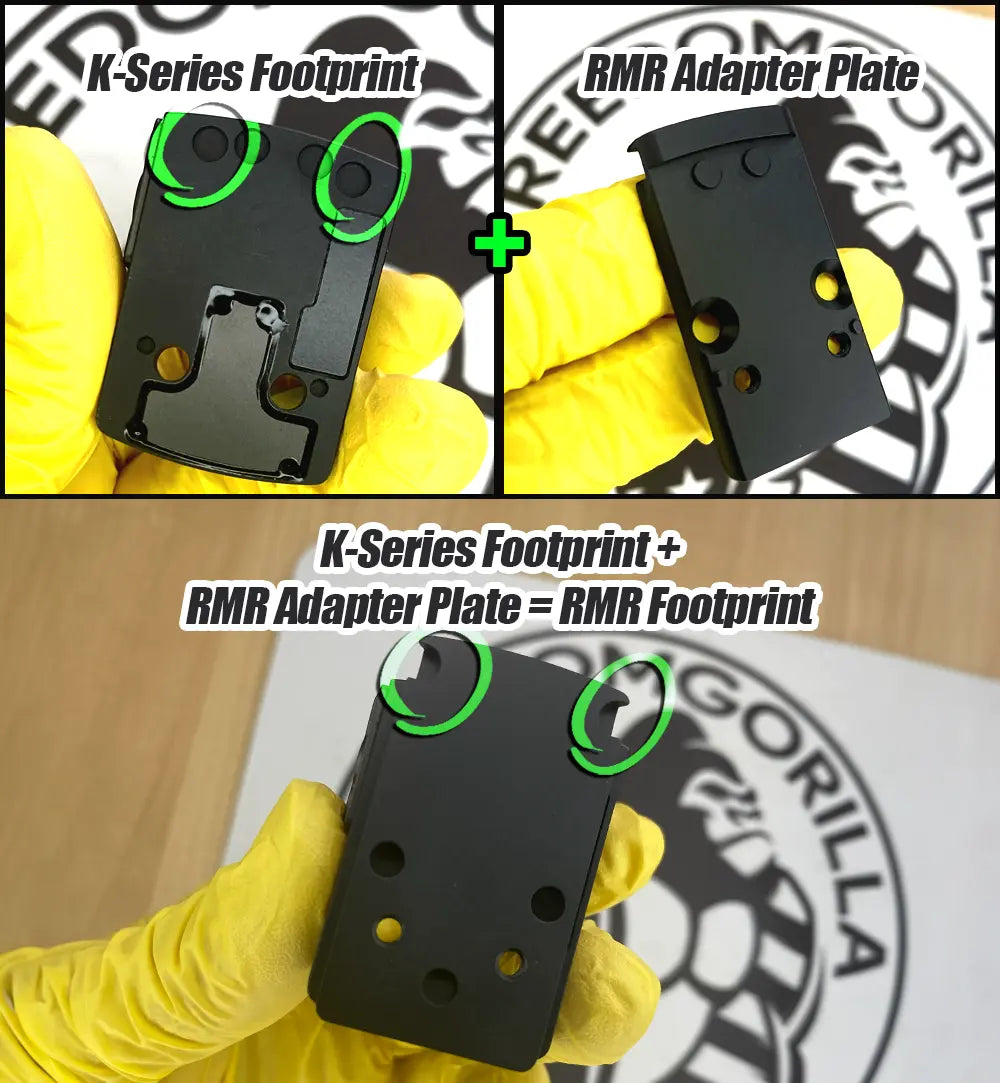 Holosun EPS Full Size Footprint - RMR adapter plate + K series footprint