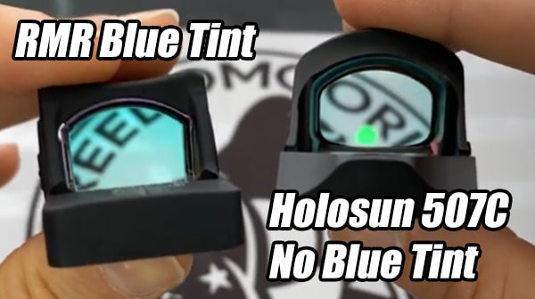 RMR Blue tint vs 507c clear glass