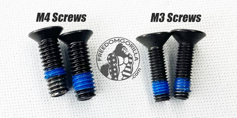 Holosun 407K X2 Red & Green Dot Sight Screws M3 and M4