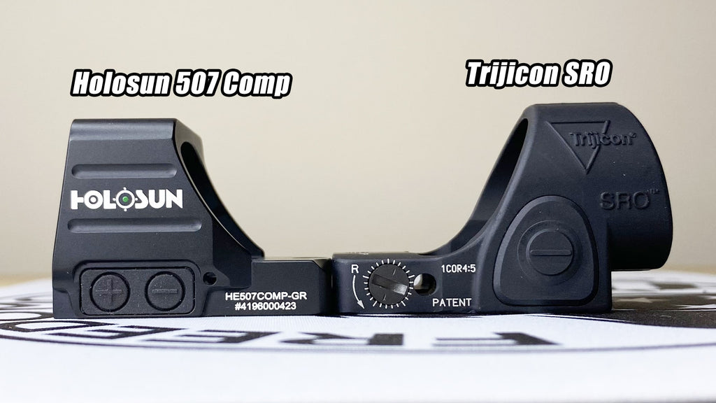 Holosun 507 Comp vs Trijicon SRO Deck Height Comparison