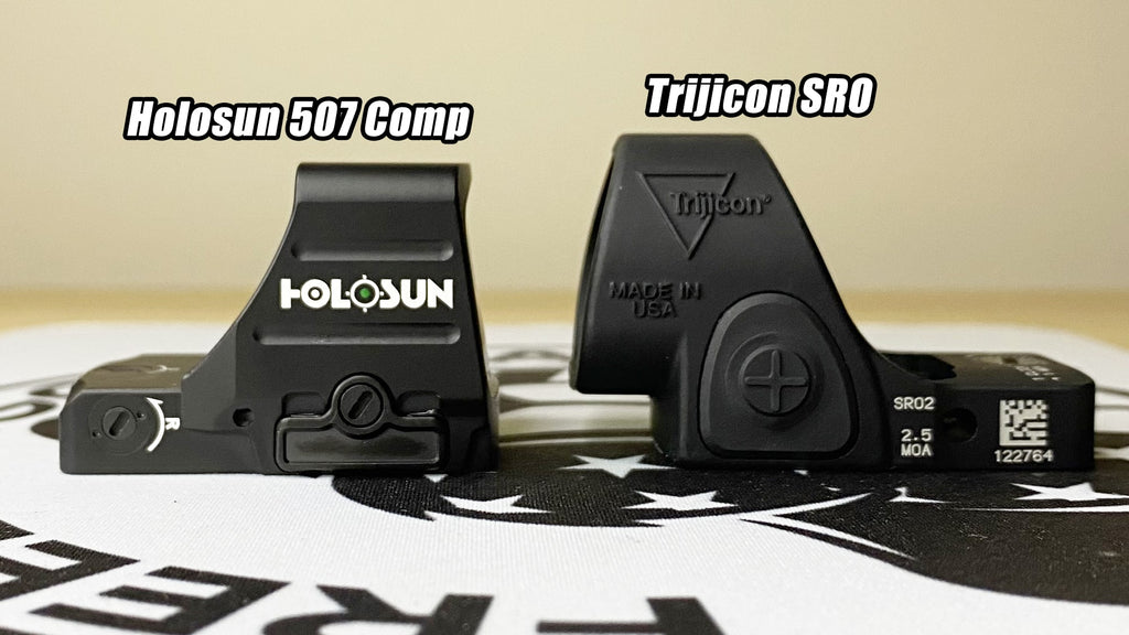 Holosun 507 Comp vs Trijicon SRO Side Comparison