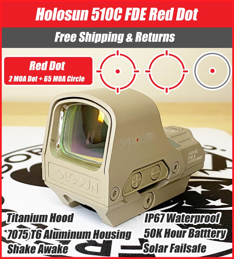 Holosun 510C Red Dot Sight FDE