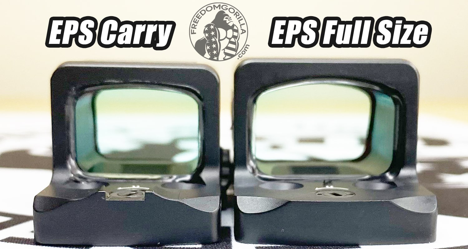 Holosun EPS Carry vs EPS Full Size Rear Window Comparison