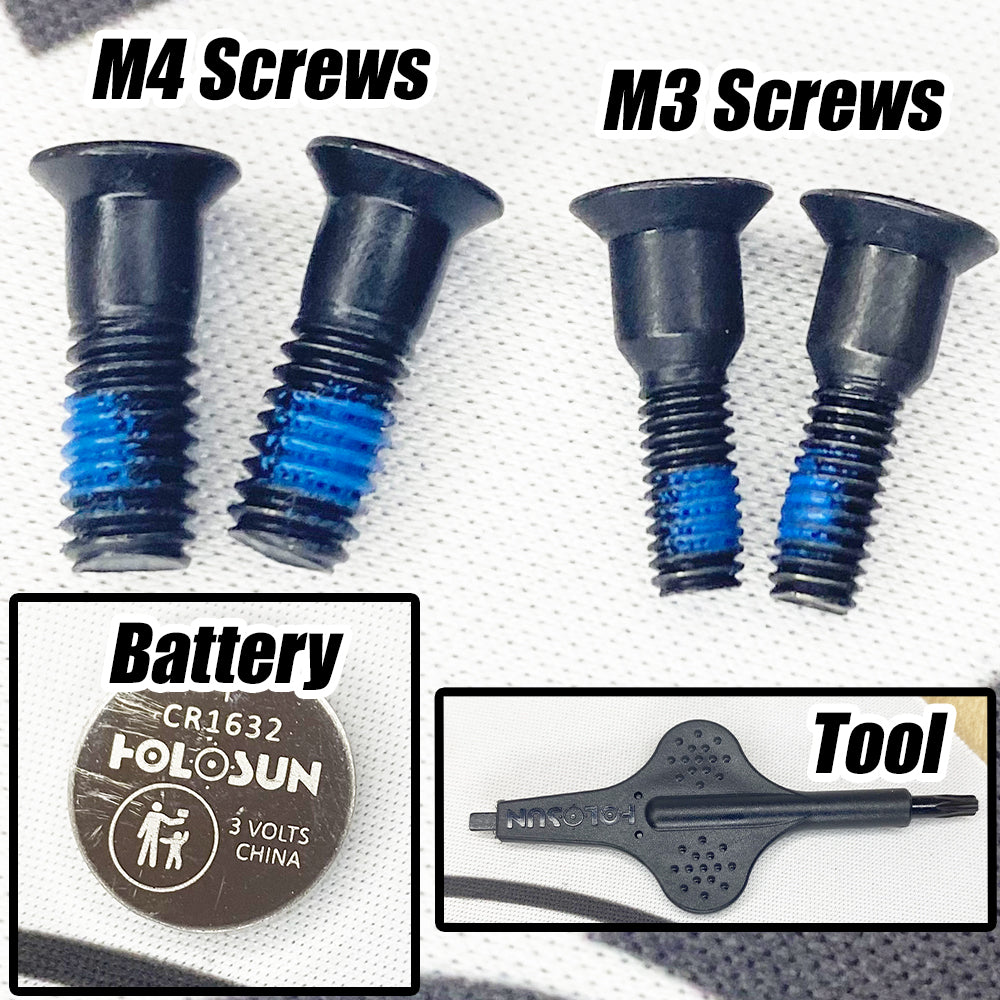 Holosun 507K X2 Screws, Battery, Tool