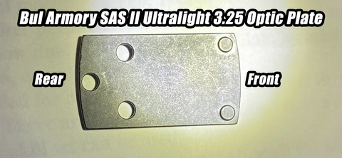 Bul Armory SAS II Ultralight Optic Plate - Modified RMSc/K Series Footprint