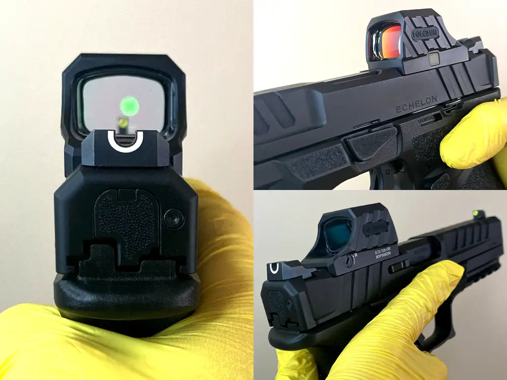 Holosun SCS 320 on Springfield Echelon mounted and cowitness