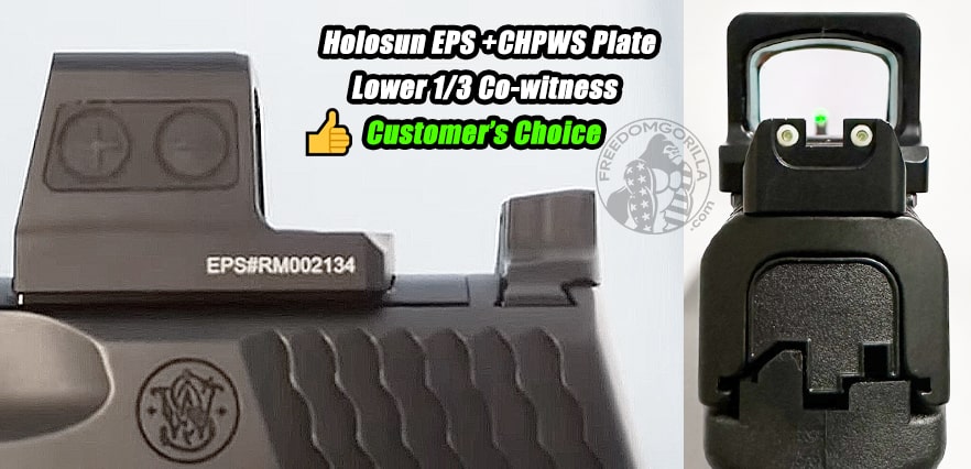 Holosun EPS + S&W M&P 2.0 with Suppressor Height Iron Sights