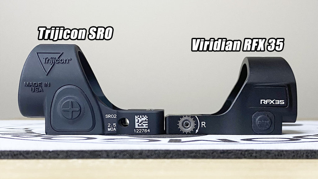 Trijicon SRO vs Viridian RFX 35 Deck Height Comparison