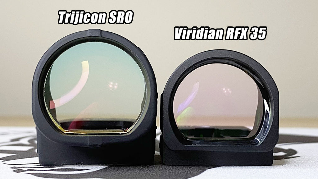 Trijicon SRO vs Viridian RFX 35 Front Glass Comparison