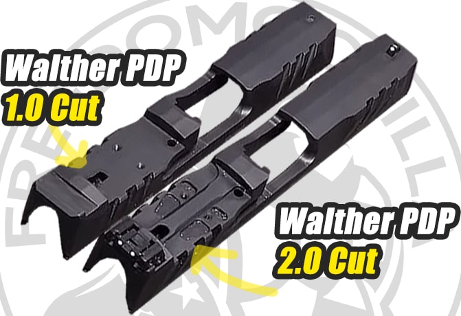 Walther PDP 1.0 vs PDP 2.0 Optics Cut