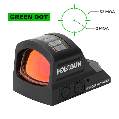 Holosun 507C GR X2 Reticle & Color