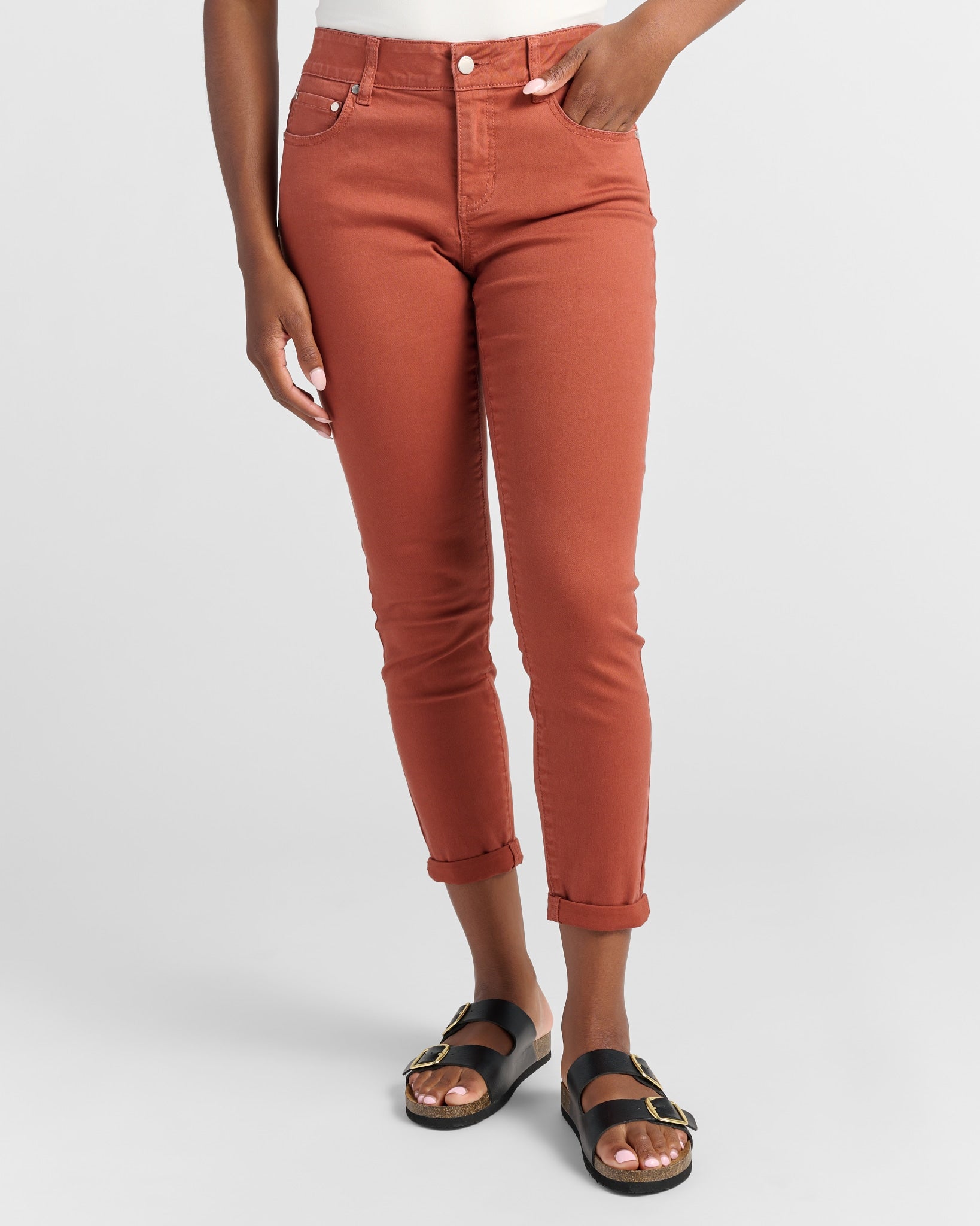 Cyndi Cuffed Ankle Skinny Jeans - Wantable product image