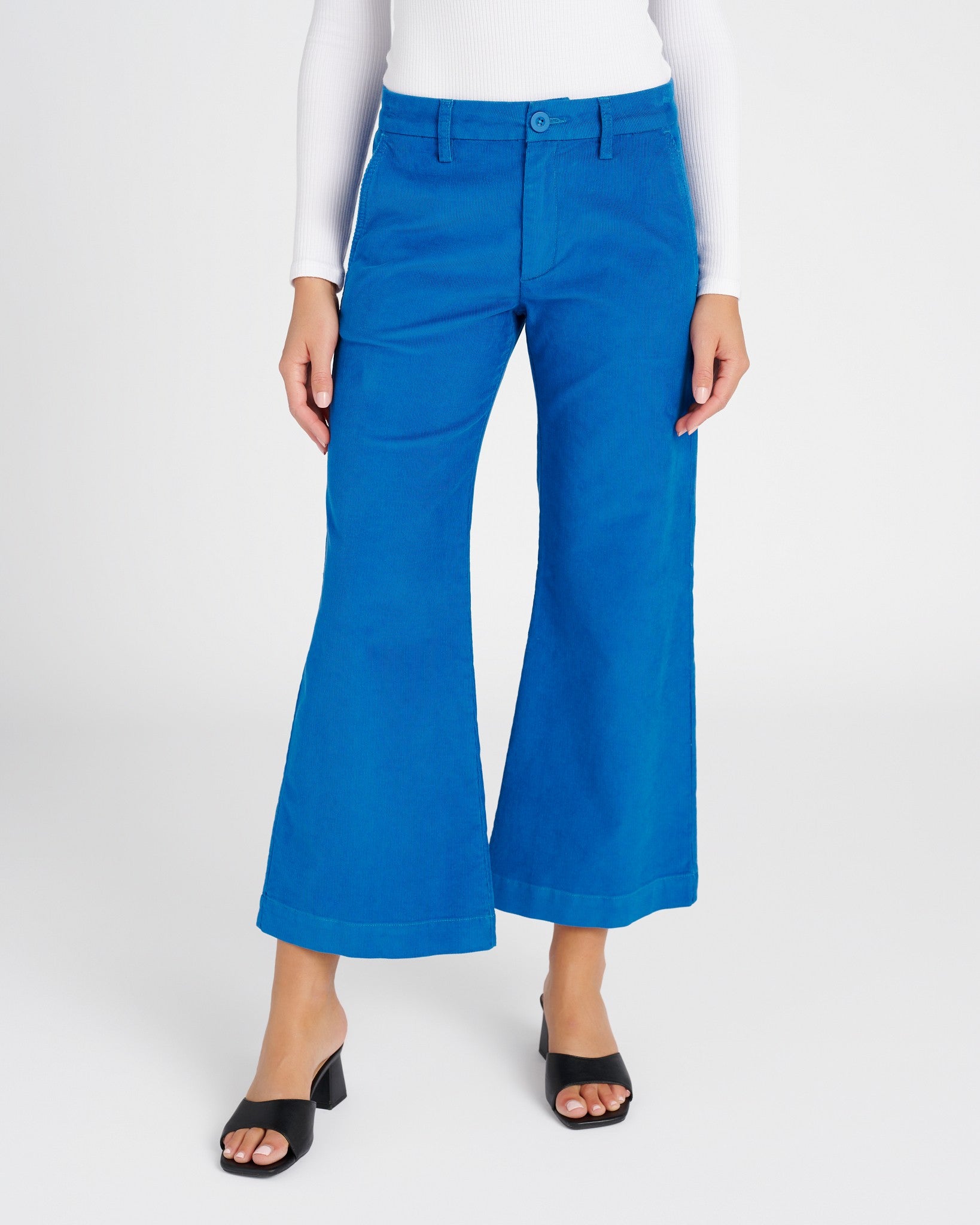 Wide Leg Extended Waistband Jean