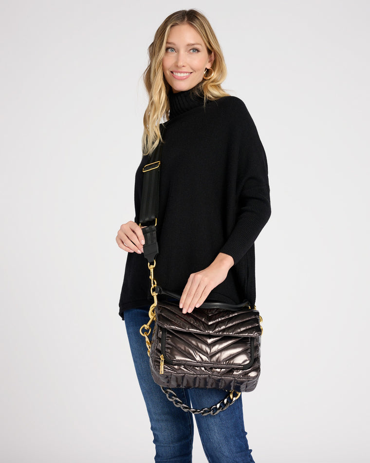 Think Royln The Muse Bag - Black Patent - 7 SOUTH