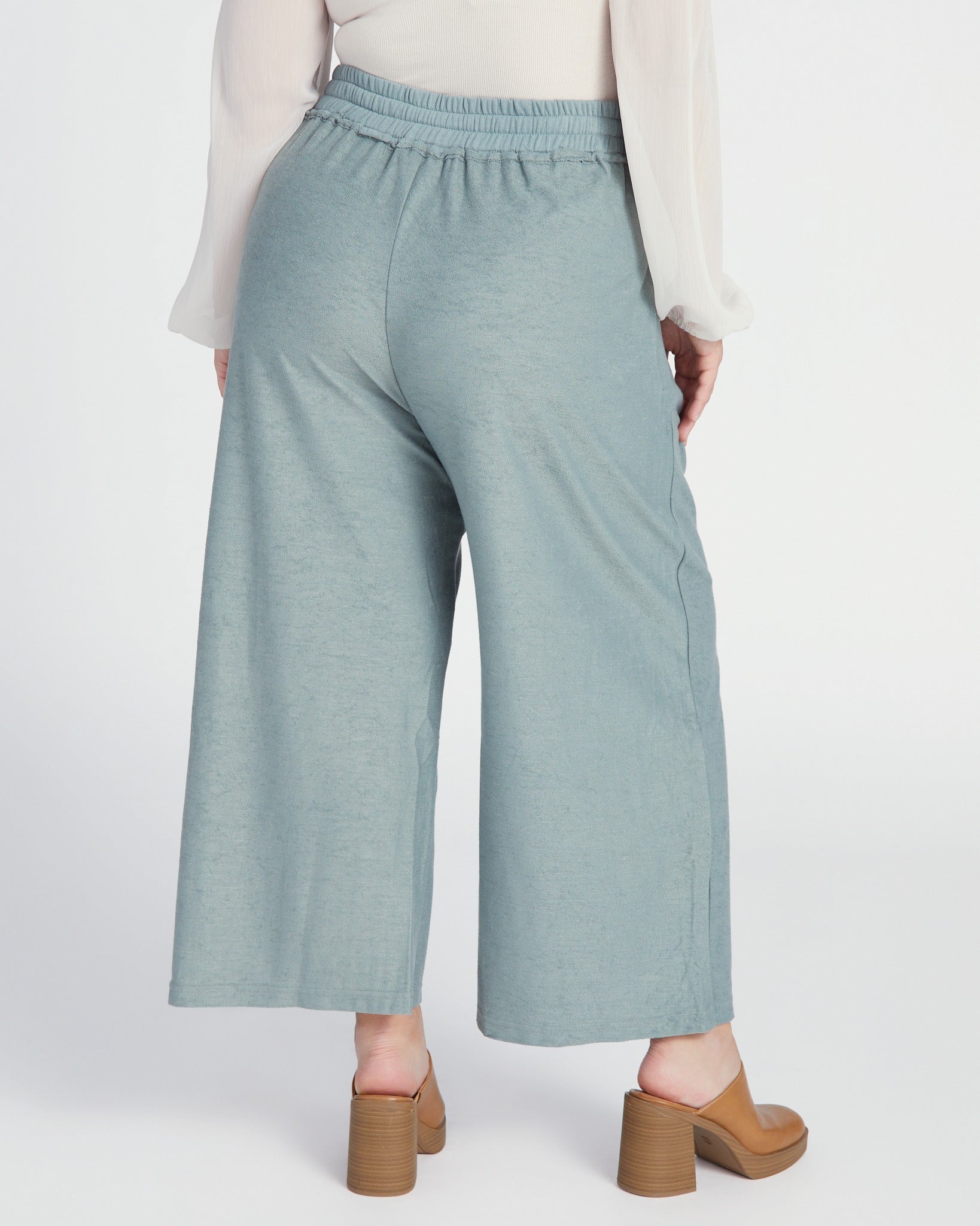 Wide Leg Extended Waistband Jean