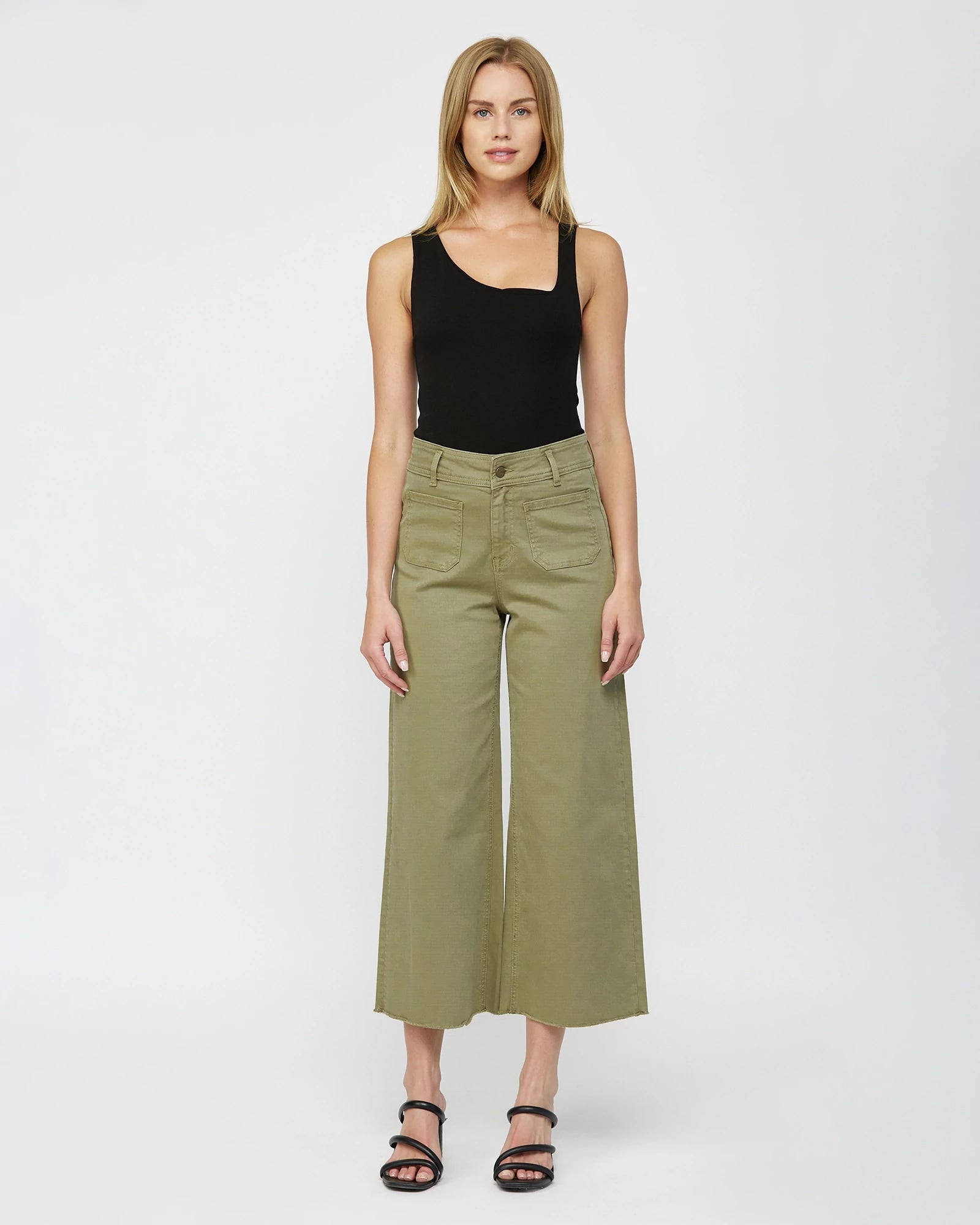 High-Rise Tapered Cropped Pant