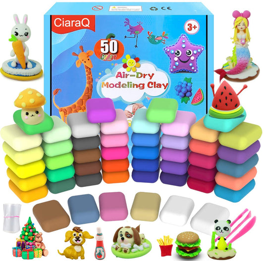 Modeling Clay Kit -Air Dry Clay 24 Colors, Soft & Ultra Light, afe & N –  Ciaraqstore