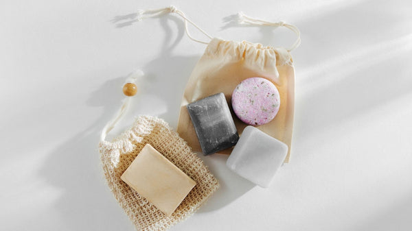 Plastic free bathroom - shampoo conditioner soap bars