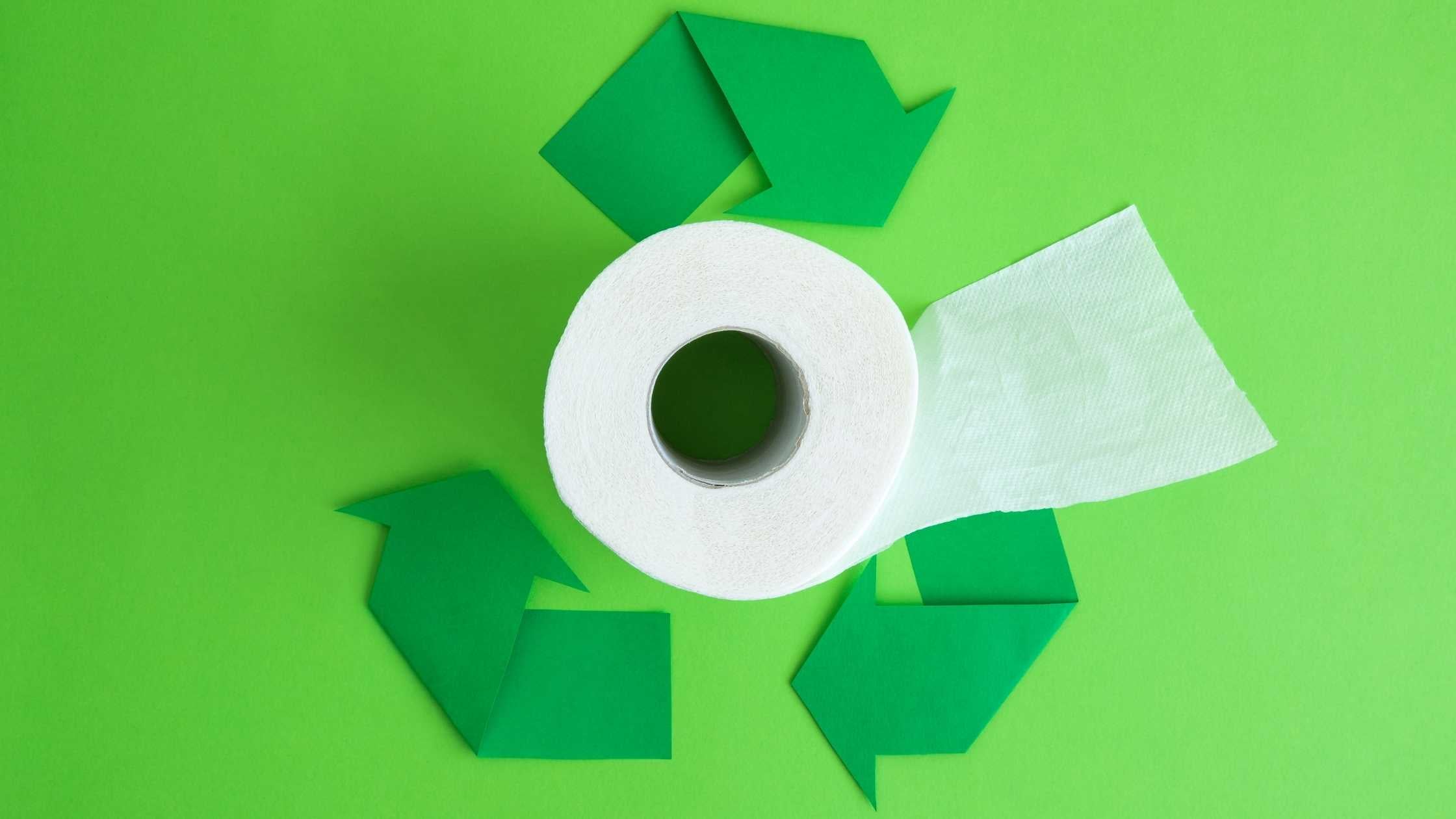 sustainability 100% recycled toilet paper