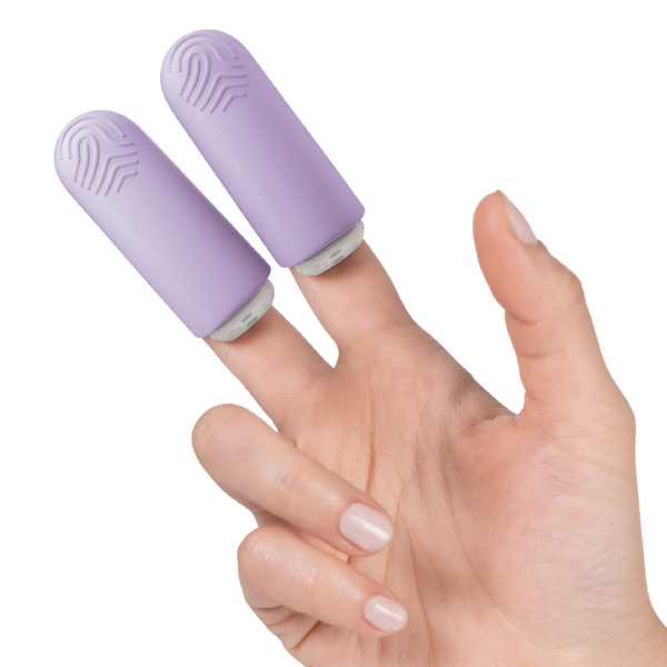 Jimmyjane Hello Touch Pro Two Bullets with Finger Sleeves + Charging Case