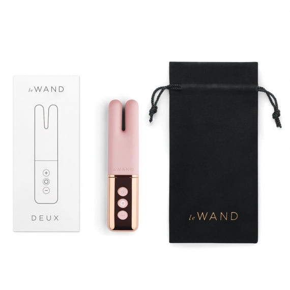 Le Wand Deux Twin Motor Vibrator - Rose Gold