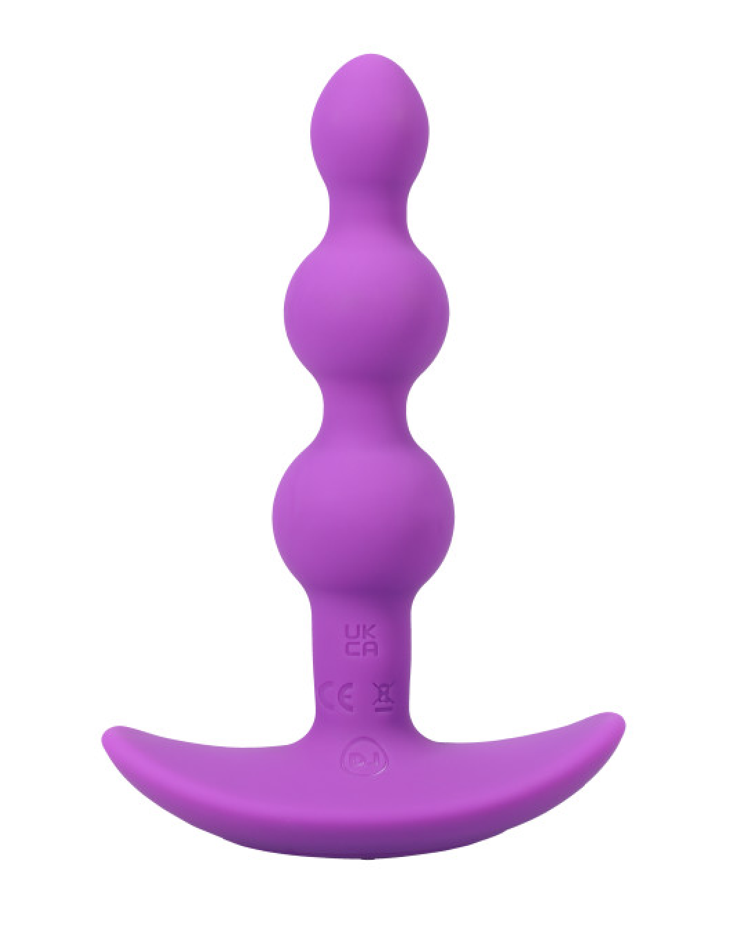 Beginner Anal Beads - A-Play Beaded Vibrating Purple Anal Beads with Remote